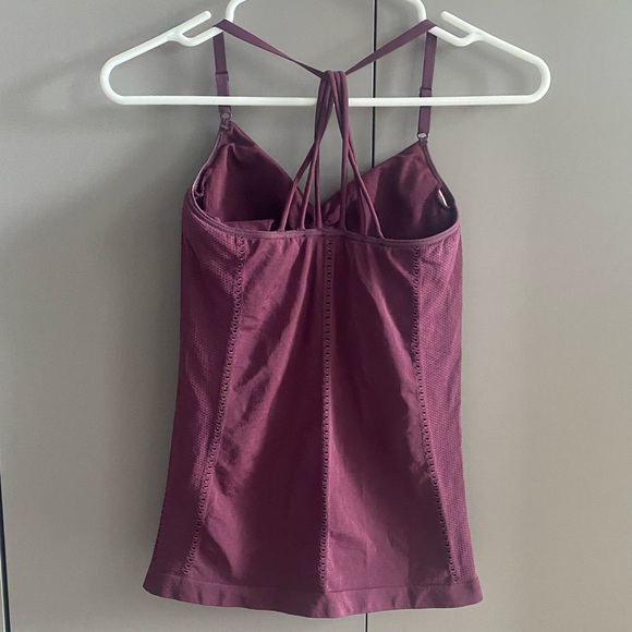 Athleta Women's Allegro Strappy Support Tank In Maroon - Picture 3 of 10